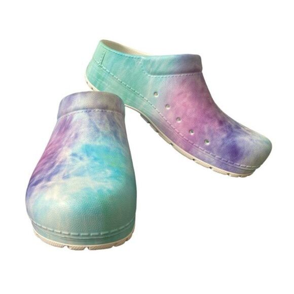 Dansko New Women's Kane Clogs Tie Dye size 38 - Picture 4 of 14